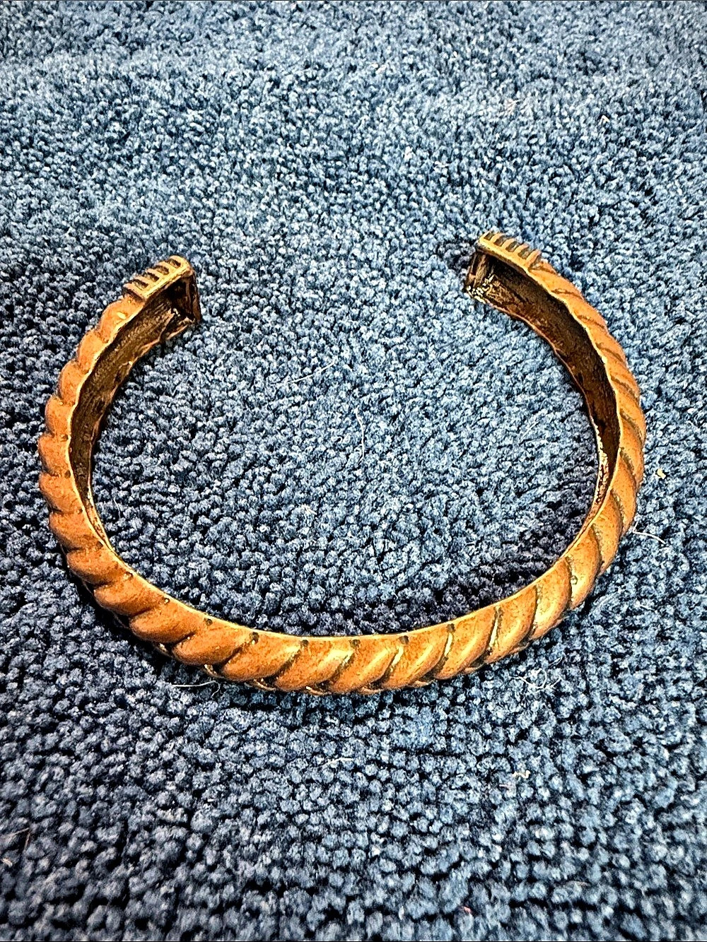 Twisted copper Cuff Bracelet
